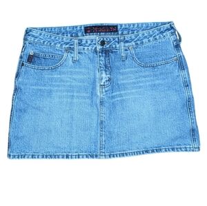 Y2K Vintage Mudd YO! Denim Mini Skirt size 13